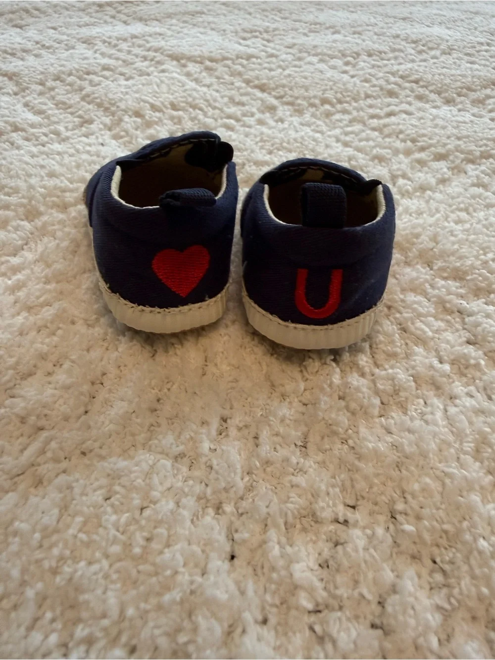GAP Navy Slip-On & Plaid Baby Shoe Set with Light Gray Pair